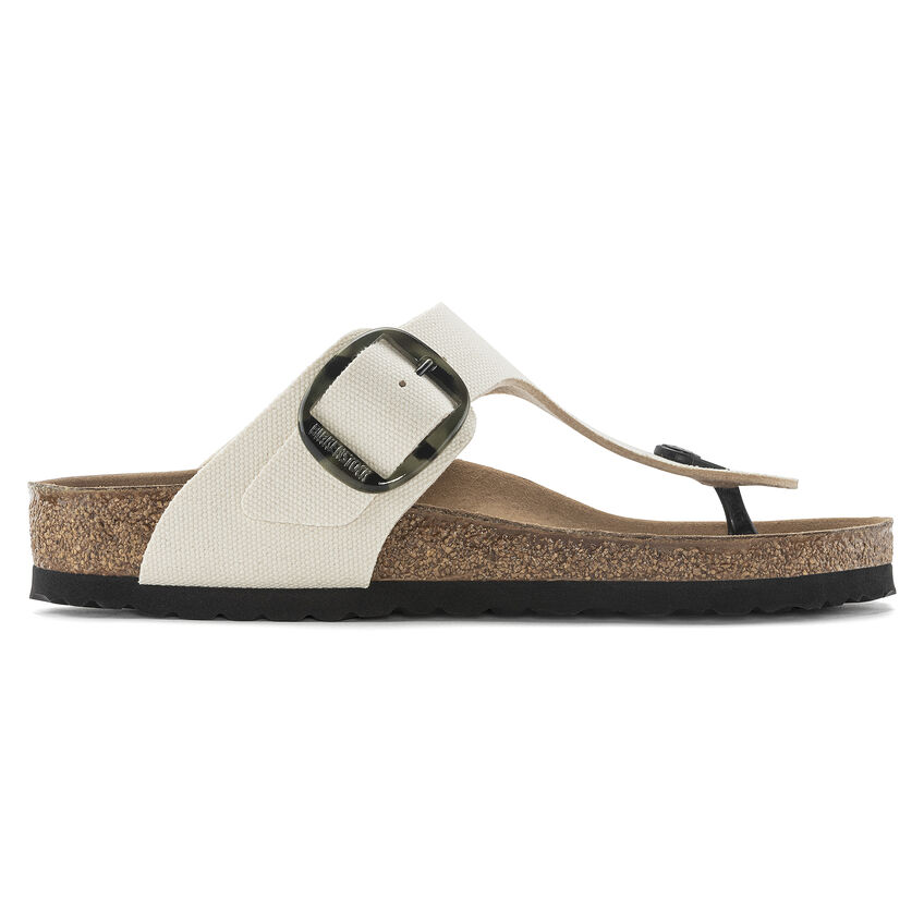 Birkenstock Gizeh Vegan Big Buckle Textile Eggshell